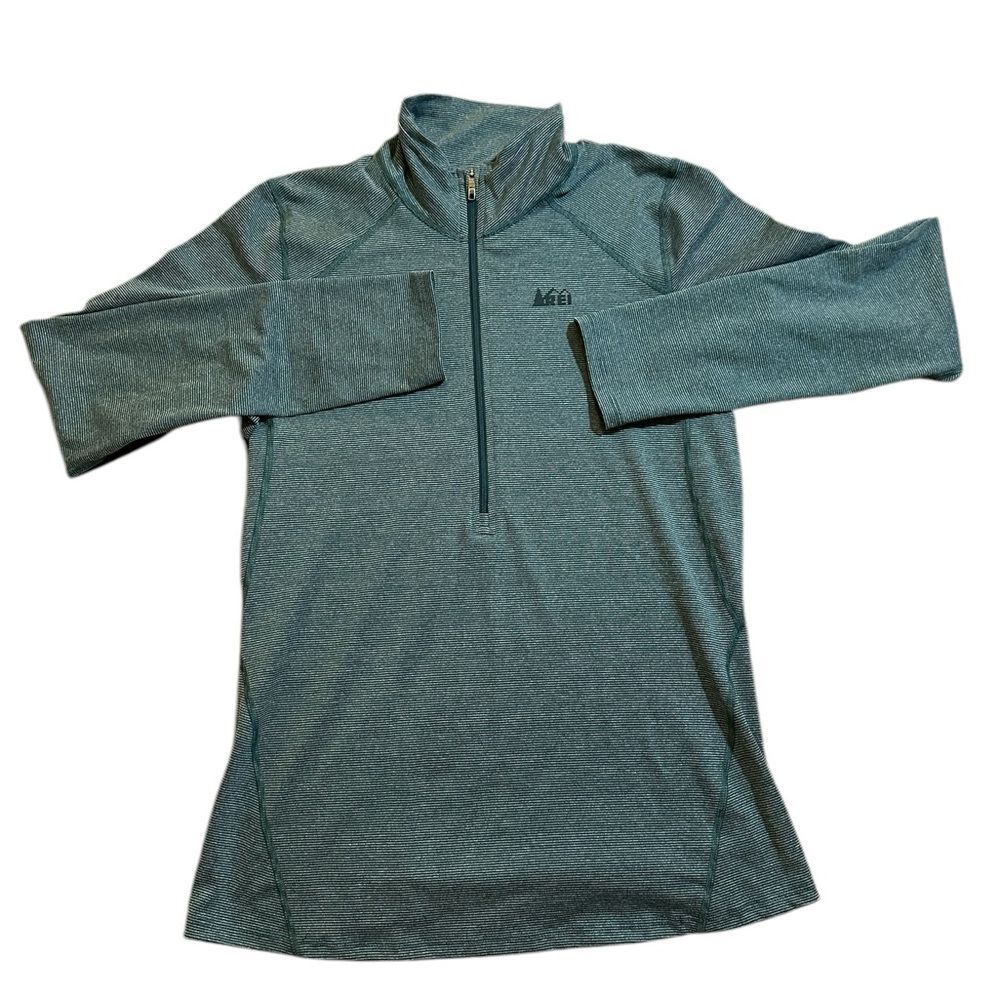 REI Women’s 1/2 Zip Lighweight Baselayer Size Medium Color Green